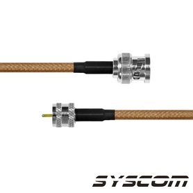 cable rg142 con conectores bnc machomini uhf macho