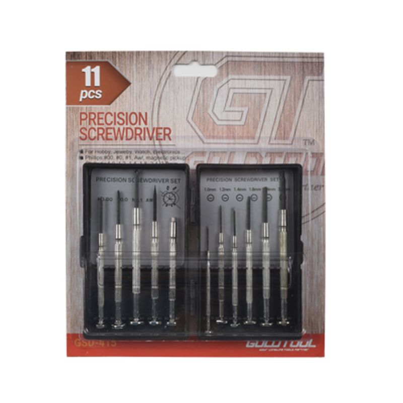 Juego De 11 Minidesarmadores De Precisión 6planos 3phillips 1punzón Y 1magneto Almacenados En Estuche De Plástico. Juego De 11 Minidesarmadores De Precisión 6planos 3phillips 1punzón Y 1magneto Almacenados En Estuche De Plástico.