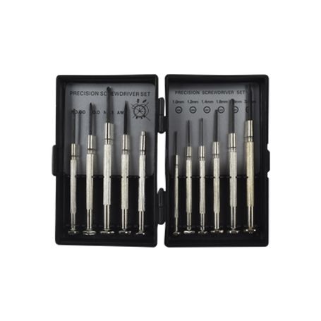 Juego De 11 Minidesarmadores De Precisión 6planos 3phillips 1punzón Y 1magneto Almacenados En Estuche De Plástico. Juego De 11 Minidesarmadores De Precisión 6planos 3phillips 1punzón Y 1magneto Almacenados En Estuche De Plástico.
