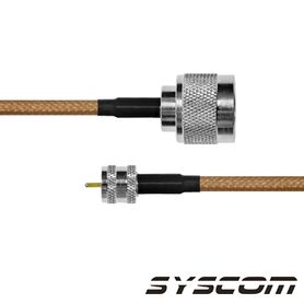 cable rg142 con conectores n macho  mini uhf macho