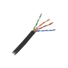 5 metros de cable cat5e con gel para exterior color negro para aplicaciones en sistemas de redes de datos y cableado estructura