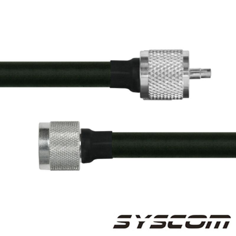 Cable Rf400 Con Conectores Uhf (pl259) Macho / N Macho.