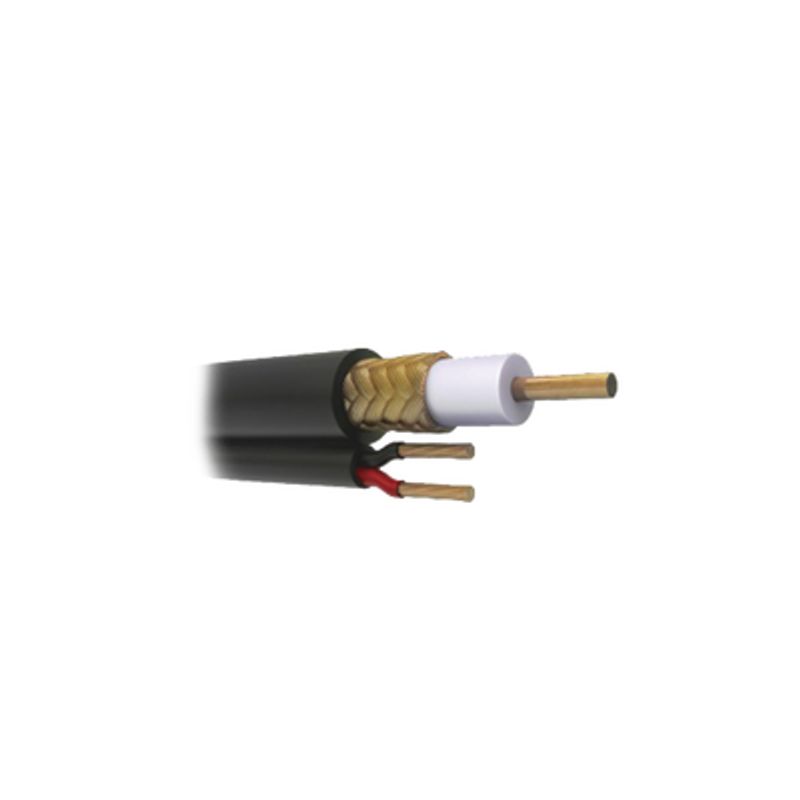 Cable Coaxial Rg59 Siamés Hecho En México Optimizado Para Hd. Aplicación Para Interior Retazo De 25 Metros