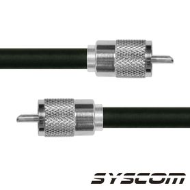cable coaxial rg214u de 180 cm con conectores uhf macho a uhf macho pl259