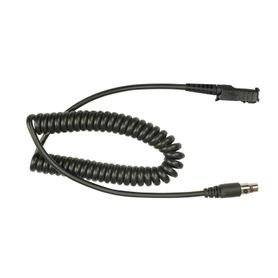 cable resistente al fuego ul914 para auricular hdsemb con atenuación de ruido para radios motorola mototrbo™ slim dp2400 dp2600