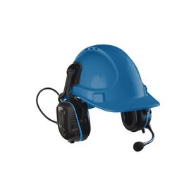 protector auditivo con montaje de casco micrófono de brazo flexible con cancelación de ruido comunicación cara a cara alerta de