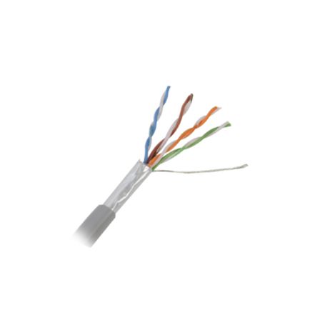 Retazo De 10 Mts De Cable Cat5e Ftp Escut Ul Cmr Color Gris Para Aplicaciones En Cctv Y Redes De Datos. Uso En Intemperie