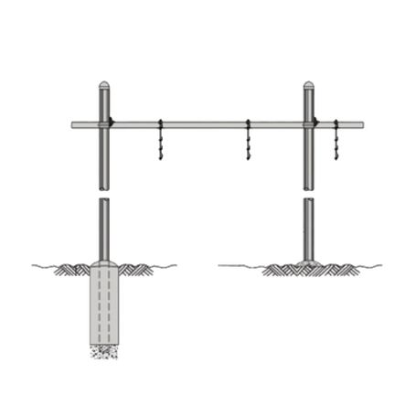 guia de cable horizontal tipo puente sencilla de 12 de ancho