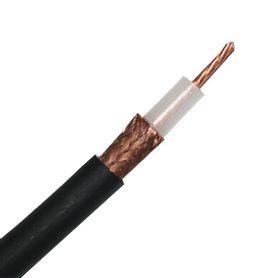 retazo de 1 metro de cable rg213u con blindaje de malla trenzada de cobre 97 aislamiento de polietileno
