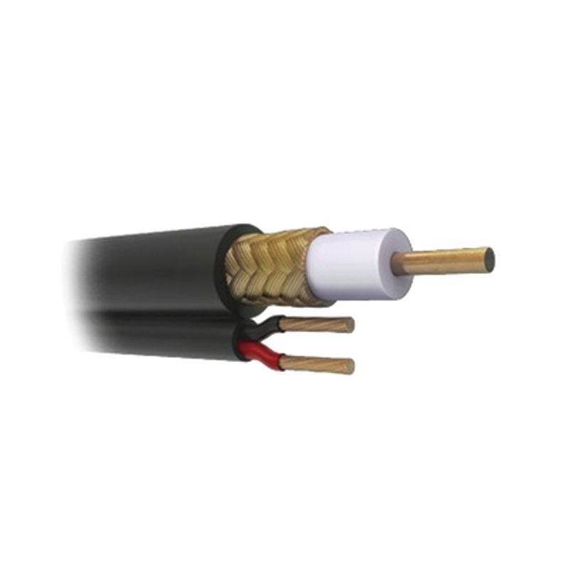 Cable Coaxial Rg59 Siamés Hecho En México Optimizado Para Hd. Aplicación Para Interior Retazo De 65 Metros