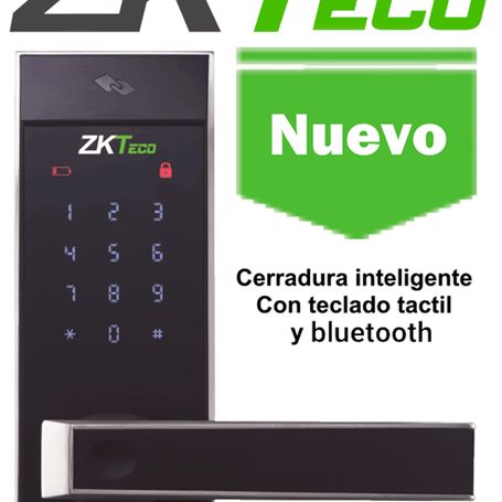 Zkteco Al10db  Cerradura Inteligente Con Teclado Táctil / 100 Tarjetas  Mf 13.56  Mhz/ 100 Contrasenas  / Izquierda Y Derecha/ A