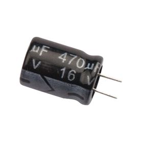 capacitor electrolitico de aluminio radial de 470 µfd 16 vcc 105 °c 80 x 11 mm