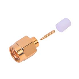 conector sma macho para cable semirigido de 0141 de diámetro oro oro teflón