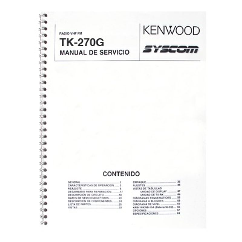 Manual Técnico Para Tk270g.