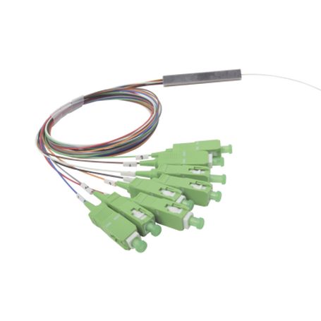 Splitter (divisor Óptico) Tipo Plc De 1x8 Conectores Sc/apc De Salida