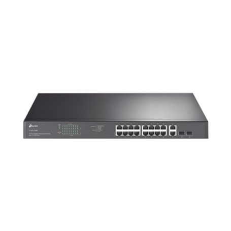 Switch No Administrable De 16 Puertos 10/100/1000mbps Y Poe Af/at 2 Puertos Sfp Hasta 250w.