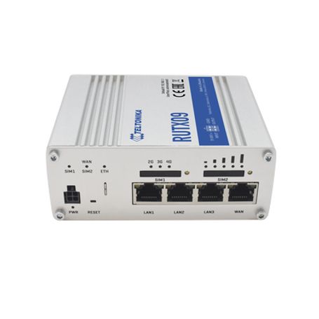 Router Industrial Lte(4.5g) Cat6 4 Puertos Gigabit Doble Ranura Sim Gnss