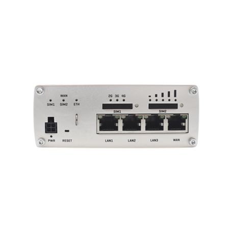 Router Industrial Lte(4.5g) Cat6 4 Puertos Gigabit Doble Ranura Sim Gnss