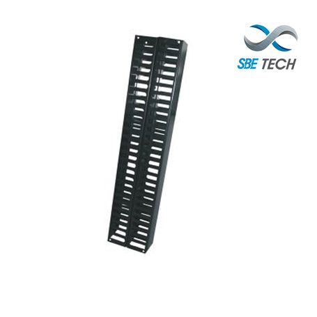 Sbe Tech Sbeov40ur  Organizador De Cable Vertical Frontal Y Posterior De 40 Ur Para Rack De 7 Ft 