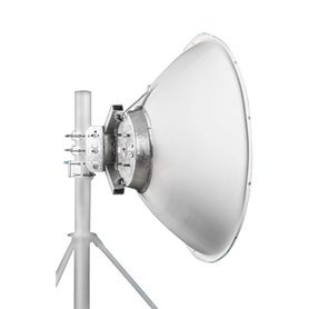 antena parabólica 4 ft para radio b11 y af11 ganancia de  41 dbi conector guia de onda alto aislamiento al ruido en enlaces vec