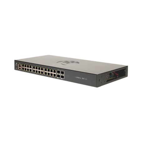 switch cnmatrix ex1028  de 24 puertos gigabit ethernet y 4 sfp capa 2  gestión en la nube