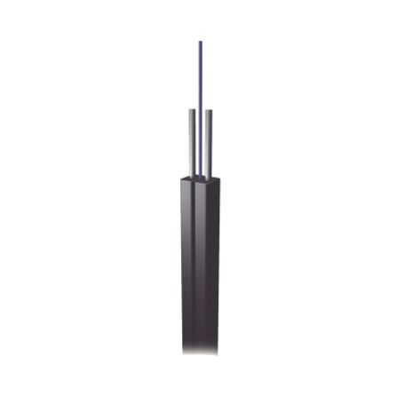 cable de fibra óptica drop interiorexterior g657a2 monomodo de 2 hilos bifibra dieléctrica forro negro precio por metro