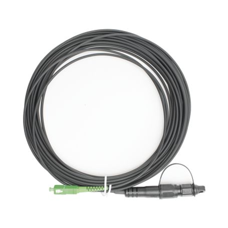 jumper de fibra óptica conector scapc  conexión a caja fdp460 redondo 10 metros forro 3 mm g657a2 negro192544