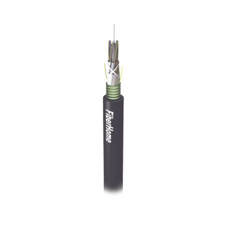 cable de fibra óptica para exterior g652d armada monomodo de 6 hilos loose tube forro negro precio por metro