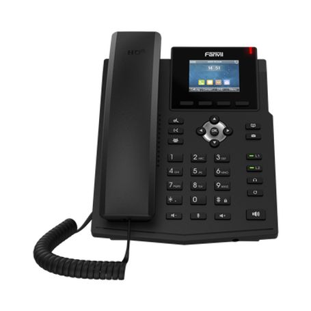 Teléfono Ip Empresarial Para 4 Lineas Sip Con Pantalla Lcd De 2.4 Pulgadas A Color Opus Y Conferencia De 6 Participantes Poe.