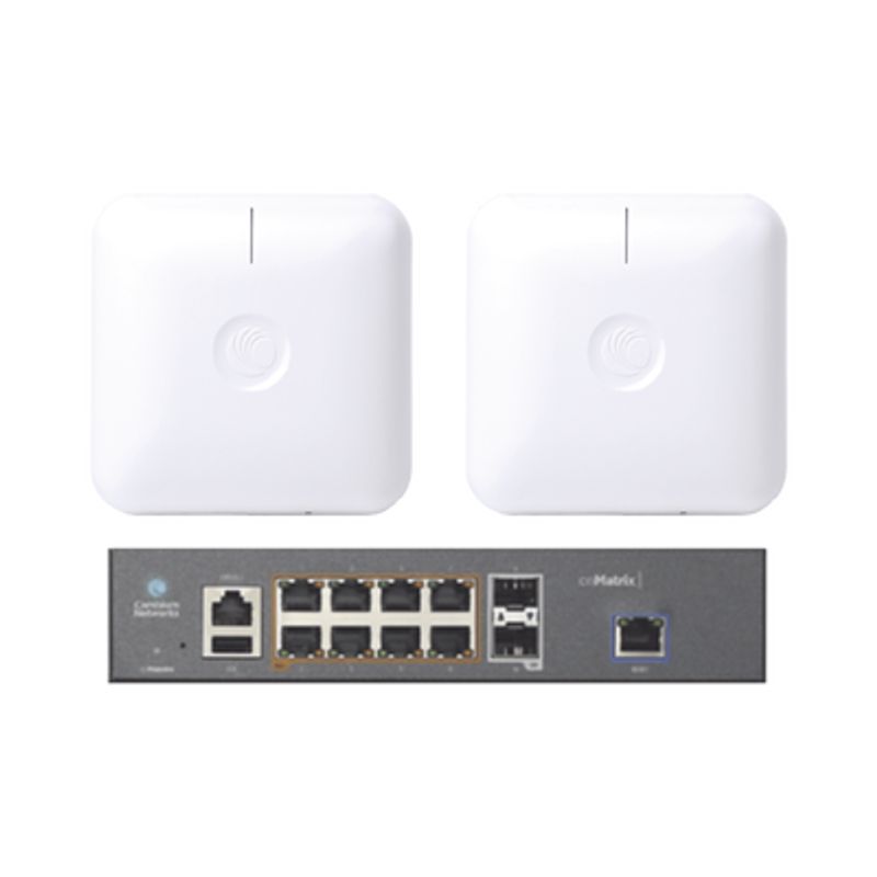 Starter Kit Wifi Empresarial De 2 Access Point Ple410 Y 1 Switch Poe Ex1010p