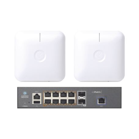 Starter Kit Wifi Empresarial De 2 Access Point Ple410 Y 1 Switch Poe Ex1010p