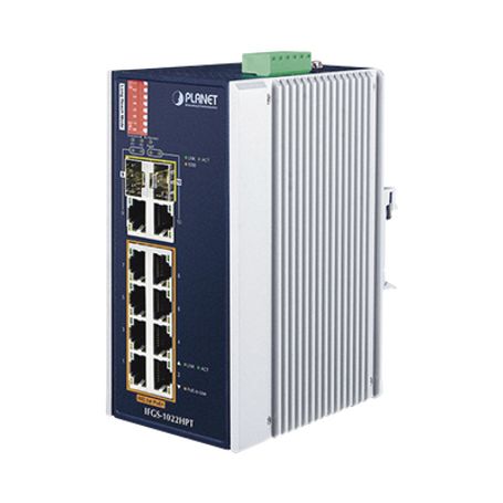 switch industrial poe no administrable de 8 puertos 10100tx 8023at  hasta 240 w combo tp  sfp gigabit tp  sfp  40  75 grados c1