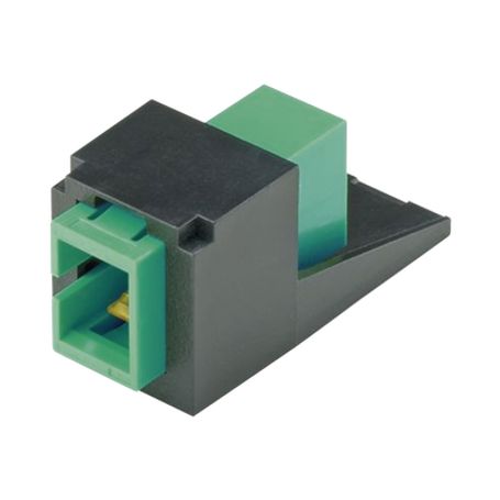 módulo acoplador scapc simplex para fibra óptica monomodo os1os2 tipo minicom color negro