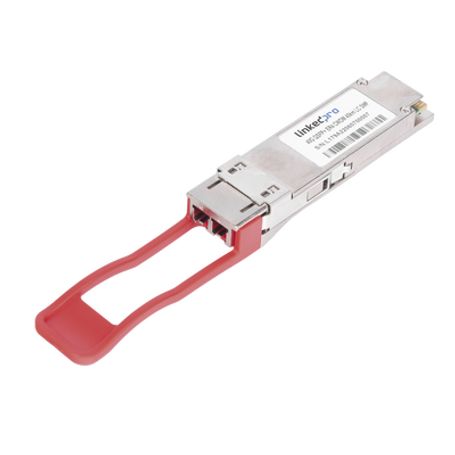 transceptor qsfp minigbic  monomodo  40 gbps de velocidad  conectores lc dúplex  hasta 40 km de distancia