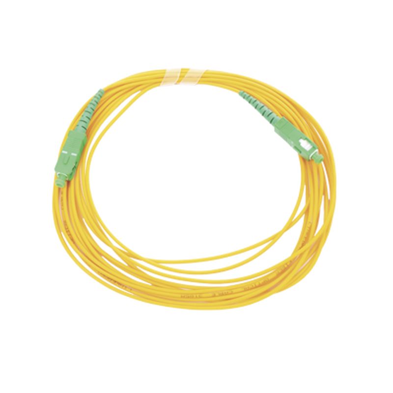 Jumper De Fibra Óptica Monomodo Sc/apc  Sc/apc Simplex Color Amarillo 5 Metros