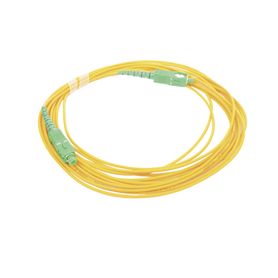 jumper de fibra óptica monomodo scapc  scapc simplex color amarillo 5 metros206992