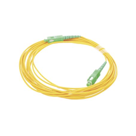 Jumper De Fibra Óptica Monomodo Sc/apc  Sc/apc Simplex Color Amarillo 5 Metros