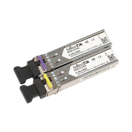 par de modulos sfp s45lc80d and s54lc80d sm 80km