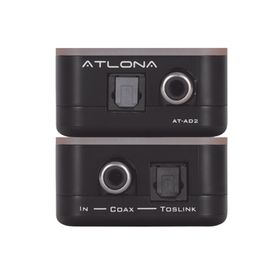 convertidor de audio digital coaxial y toslink atad2 de atlona con conversión bidireccional