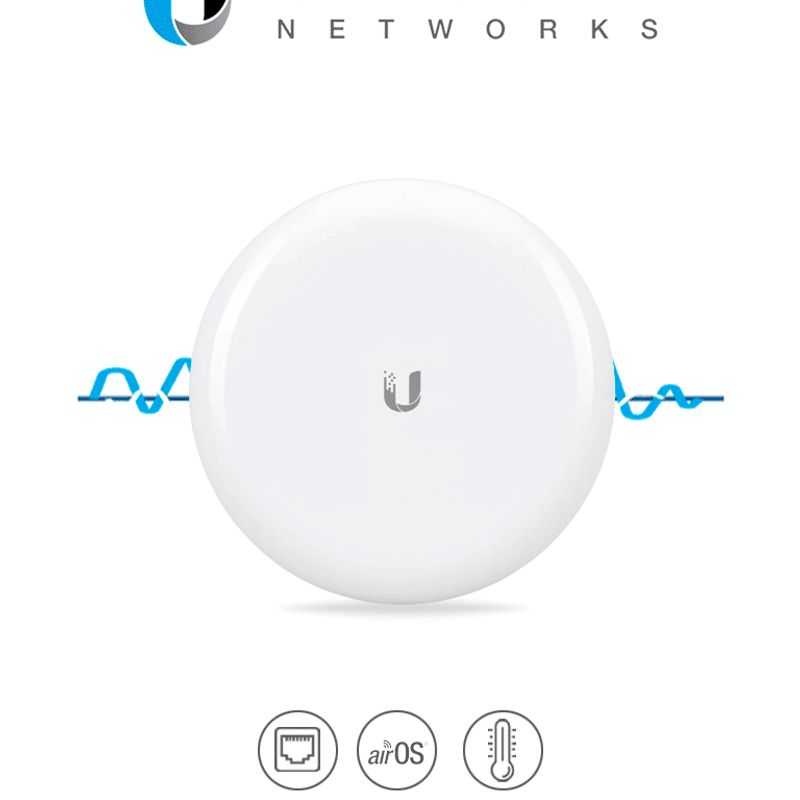 Ubiquiti Gbe   Radio Airmax Gbe De Alta Capacidad / Radio Principal De 60 Ghz Con Antena De 17.2 Dbi / Radio De Respaldo En 5ghz