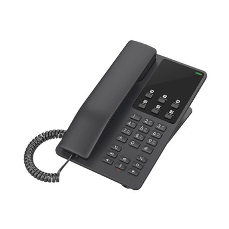 Teléfono Ip Hotelero Wifi 2 Lineas Sip Con 2 Cuentas Codec Opus Ipv4/ipv6 Color Negro Con Gestión En La Nube Gdms