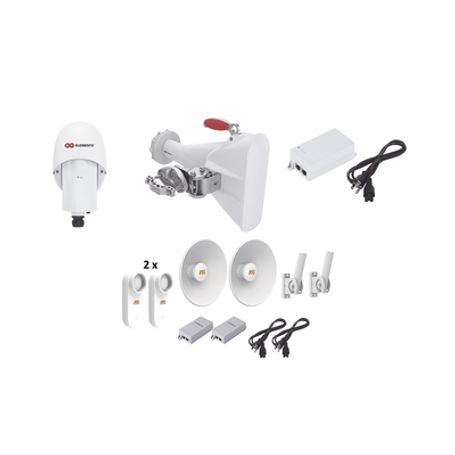 kit completo para wisp kit de a5x y adaptador tpaa5x antena sectorial hg3tpa60 de 60º y 2 kit c5xptpkit3 ideal para hasta 7 km 