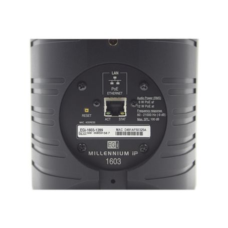 Bocina Hifi  Poe Ethernet Ip  Altavoz De 2 Vias  Potencia 12w  Protección Ip66  Color Negro