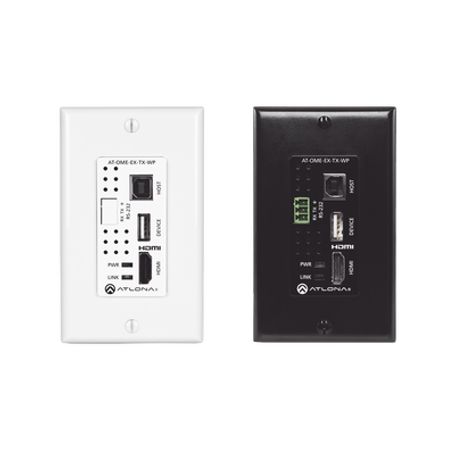 atlona single gang  tx wall plate with usb pass through 209279