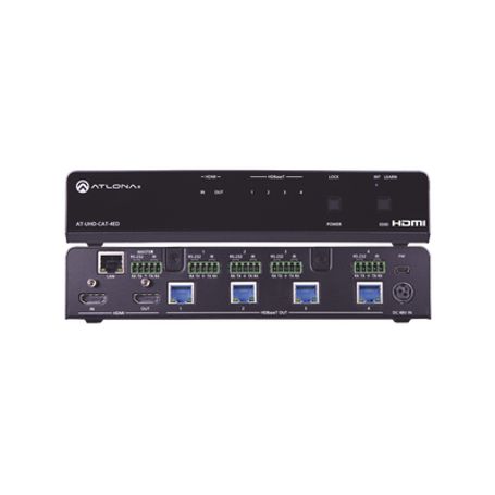 4kuhd hdbaset hdmi 1 x 4 extended distance distribution amplifier 