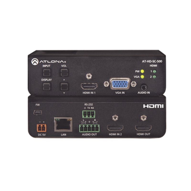 Hdmi (2x) And Vga Switcher W/ Scaler And Display Control 