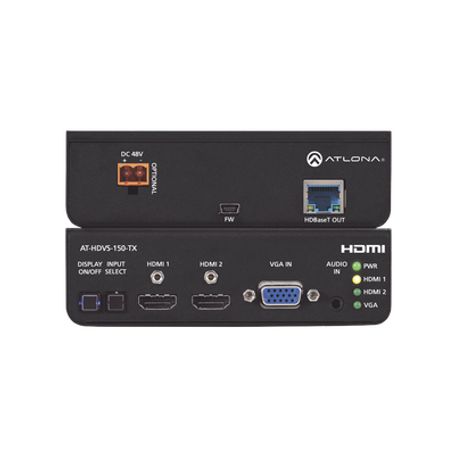 hdmi 2 input plus vga switcher w hdbaset output   poe 