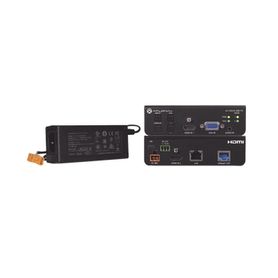 hdmi 2 input plus vga switcher   control   and hdbaset output 100 m wpower su 