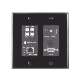 tx only twoinput wall plate switcher for hdmi and vga sources black 209252