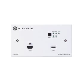 atlona dual gang tx wall plate with usb pass through for europe209790